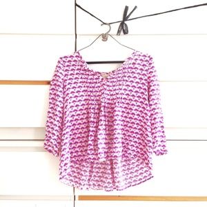 Anthropologie • blouse with pleated details